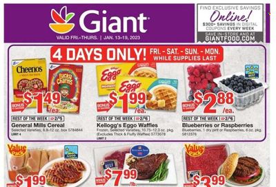 Giant Food (DE, MD, VA) Weekly Ad Flyer Specials January 13 to January 19, 2023
