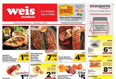 Weis (MD, NY, PA) Weekly Ad Flyer Specials January 5 to February 1, 2023