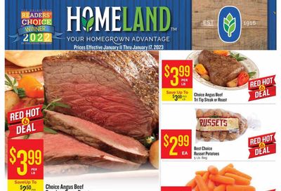 Homeland (OK, TX) Weekly Ad Flyer Specials January 11 to January 17, 2023