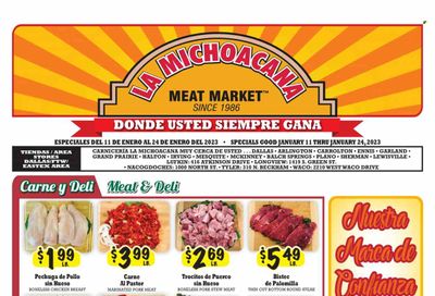 La Michoacana Meat Market (TX) Weekly Ad Flyer Specials January 11 to January 24, 2023