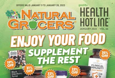 Natural Grocers Weekly Ad Flyer Specials January 9 to January 28, 2023