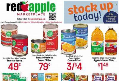 Red Apple Marketplace (OR) Weekly Ad Flyer Specials January 4 to January 17, 2023
