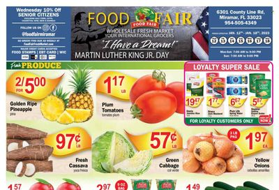 Food Fair Fresh Market (FL) Weekly Ad Flyer Specials January 12 to January 18, 2023