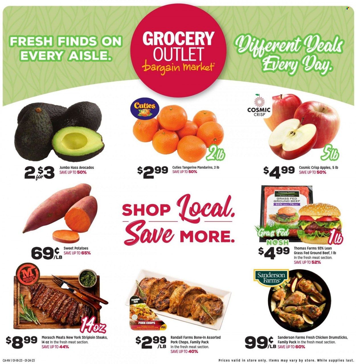 Grocery Outlet (CA, ID, OR, PA, WA) Weekly Ad Flyer Specials January 18