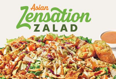 Zaxby’s Updates their Menu with the Returning Asian Zensation Zalad Featuring a Veggie Eggroll