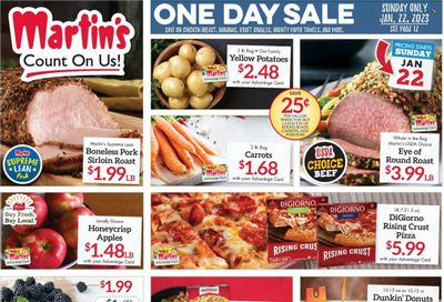 Martin’s (IN, MI) Weekly Ad Flyer Specials January 22 to January 28, 2023