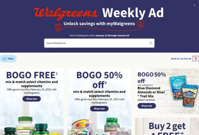 Walgreens Weekly Ad Flyer Specials January 22 to January 28, 2023