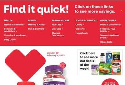 CVS Pharmacy Weekly Ad Flyer Specials January 29 to February 4, 2023