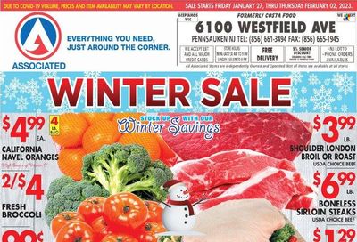 Associated Supermarkets (NY) Weekly Ad Flyer Specials January 27 to February 2, 2023 Associated Supermarkets (NY) Weekly Ad Flyer Specials January 27 to February 2, 2023