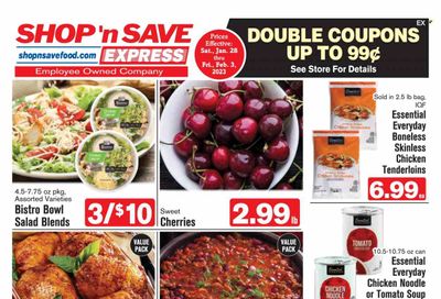 Shop ‘n Save Express (MD, PA, WV) Weekly Ad Flyer Specials January 28 to February 3, 2023 Shop ‘n Save Express (MD, PA, WV) Weekly Ad Flyer Specials January 28 to February 3, 2023