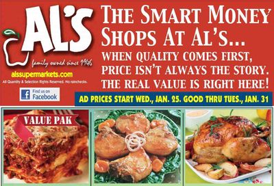 Al's Supermarket (IN) Weekly Ad Flyer Specials January 25 to January 31, 2023