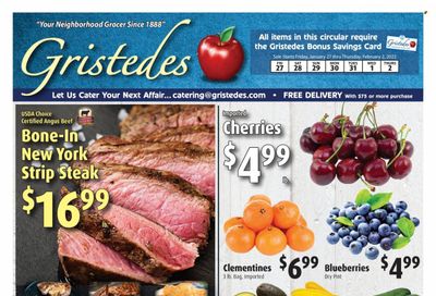 Gristedes (NY) Weekly Ad Flyer Specials January 27 to February 2, 2023 Gristedes (NY) Weekly Ad Flyer Specials January 27 to February 2, 2023