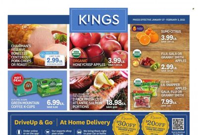 Kings Food Markets (CT, NJ, NY) Weekly Ad Flyer Specials January 27 to February 2, 2023 Kings Food Markets (CT, NJ, NY) Weekly Ad Flyer Specials January 27 to February 2, 2023