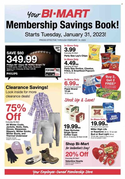 Bi-Mart (ID, OR, WA) Weekly Ad Flyer Specials January 31 to February 14, 2023