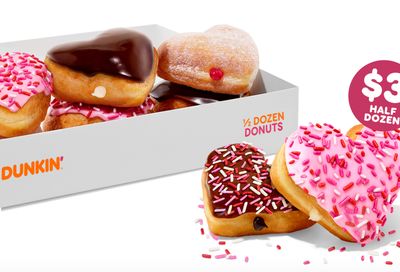 Claim a $3 Half Dozen Donuts Using Your Dunkin’ Mobile App Through to February 12: A Dunkin’ Rewards Exclusive