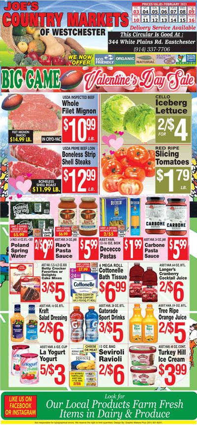 Country Markets of Westchester (NY) Weekly Ad Flyer Specials February 3 to February 16, 2023
