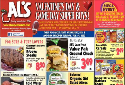 Al's Supermarket (IN) Weekly Ad Flyer Specials February 8 to February 14, 2023