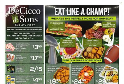 DeCicco & Sons (NY) Weekly Ad Flyer Specials February 10 to February 16, 2023
