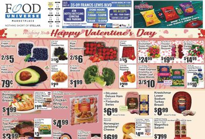 Food Universe (NY) Weekly Ad Flyer Specials February 10 to February 16, 2023