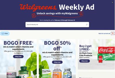 Walgreens Weekly Ad Flyer Specials February 19 to February 25, 2023