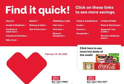 CVS Pharmacy Weekly Ad Flyer Specials February 19 to February 25, 2023
