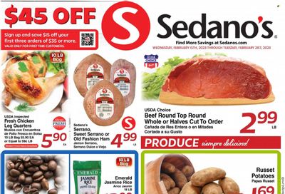 Sedano's (FL) Weekly Ad Flyer Specials February 15 to February 21, 2023