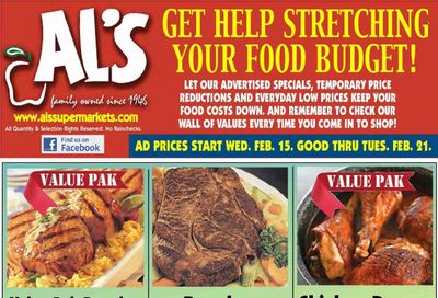 Al's Supermarket (IN) Weekly Ad Flyer Specials February 15 to February 21, 2023