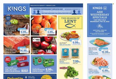 Kings Food Markets (CT, NJ, NY) Weekly Ad Flyer Specials February 17 to February 23, 2023