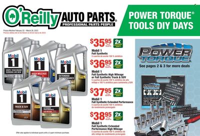 O'Reilly Auto Parts Weekly Ad Flyer Specials February 22 to March 28, 2023