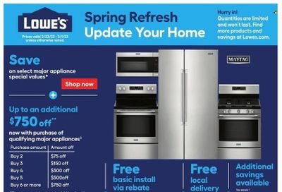 Lowe's Weekly Ad Flyer Specials February 23 to March 8, 2023