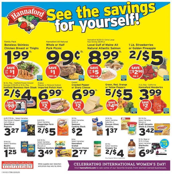 Hannaford (NY) Weekly Ad Flyer Specials March 5 to March 11, 2023