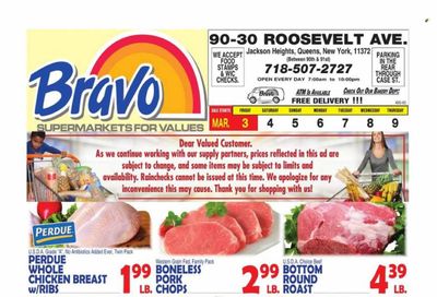 Bravo Supermarkets (CT, FL, MA, NJ, NY, PA) Weekly Ad Flyer Specials March 3 to March 9, 2023