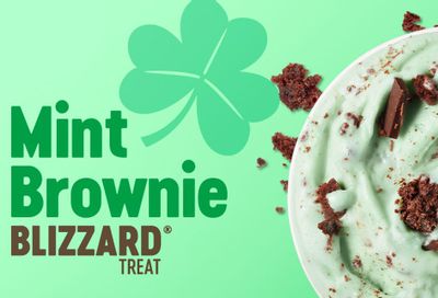 The Mint Brownie Blizzard Returns to Dairy Queen as March’s Blizzard of the Month 