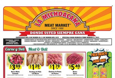 La Michoacana Meat Market (TX) Weekly Ad Flyer Specials March 8 to March 21, 2023