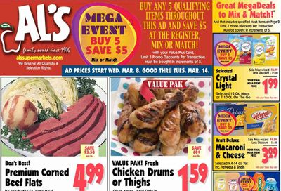Al's Supermarket (IN) Weekly Ad Flyer Specials March 8 to March 14, 2023