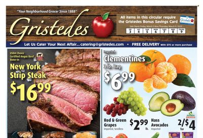 Gristedes (NY) Weekly Ad Flyer Specials March 3 to March 9, 2023