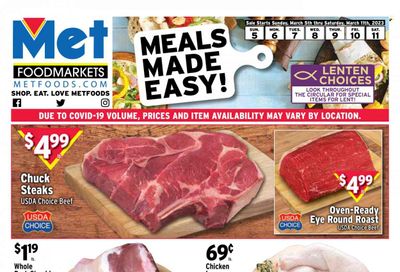 Met Foodmarkets Weekly Ad Flyer Specials March 5 to March 11, 2023