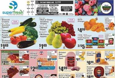 Super Fresh (NY) Weekly Ad Flyer Specials March 3 to March 9, 2023