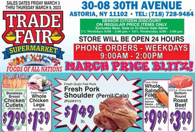 Trade Fair Supermarket (NY) Weekly Ad Flyer Specials March 3 to March 9, 2023