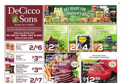 DeCicco & Sons (NY) Weekly Ad Flyer Specials March 10 to March 16, 2023