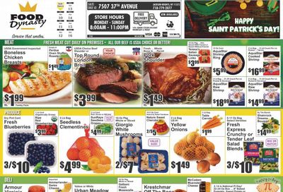 Food Dynasty (NY) Weekly Ad Flyer Specials March 10 to March 16, 2023