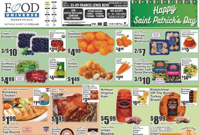 Food Universe (NY) Weekly Ad Flyer Specials March 10 to March 16, 2023