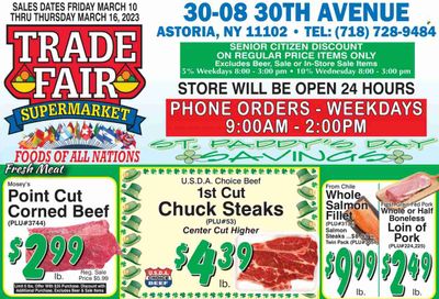 Trade Fair Supermarket (NY) Weekly Ad Flyer Specials March 10 to March 16, 2023
