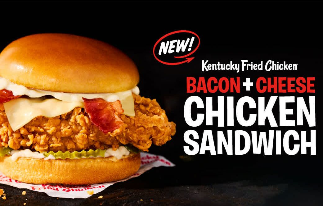 Kentucky Fried Chicken Unveils the Brand New Bacon & Cheese Chicken Sandwich