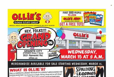 Ollie's Bargain Outlet (IL) Weekly Ad Flyer Specials March 15 to March 22, 2023