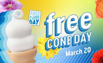 Receive a Free Small Cone at Dairy Queen on Free Cone Day this March 20