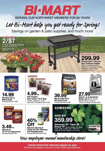Bi-Mart (ID, OR, WA) Weekly Ad Flyer Specials March 15 to March 28, 2023