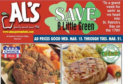 Al's Supermarket (IN) Weekly Ad Flyer Specials March 15 to March 21, 2023