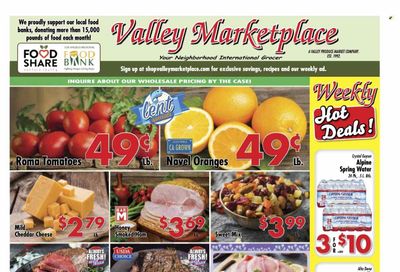 Valley Marketplace (CA) Weekly Ad Flyer Specials March 15 to March 21, 2023