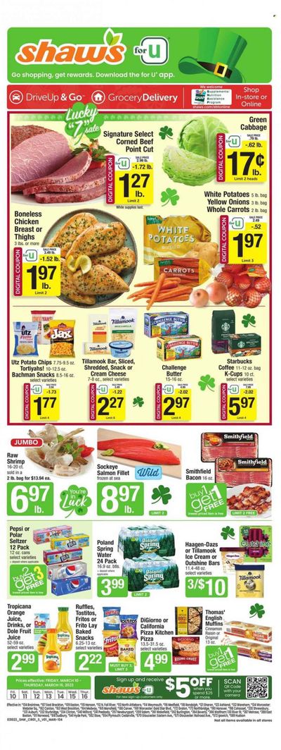 Shaw’s (MA, ME, NH, RI, VT) Weekly Ad Flyer Specials March 17 to March 23, 2023